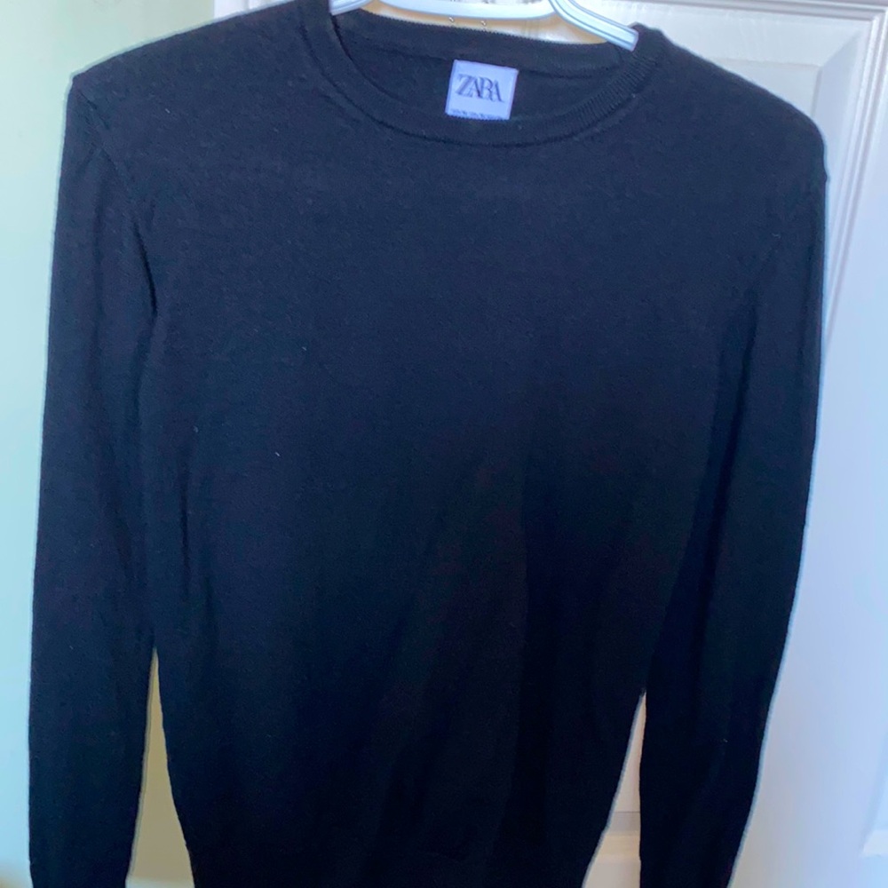 MENS ZARA BLACK SWEATER